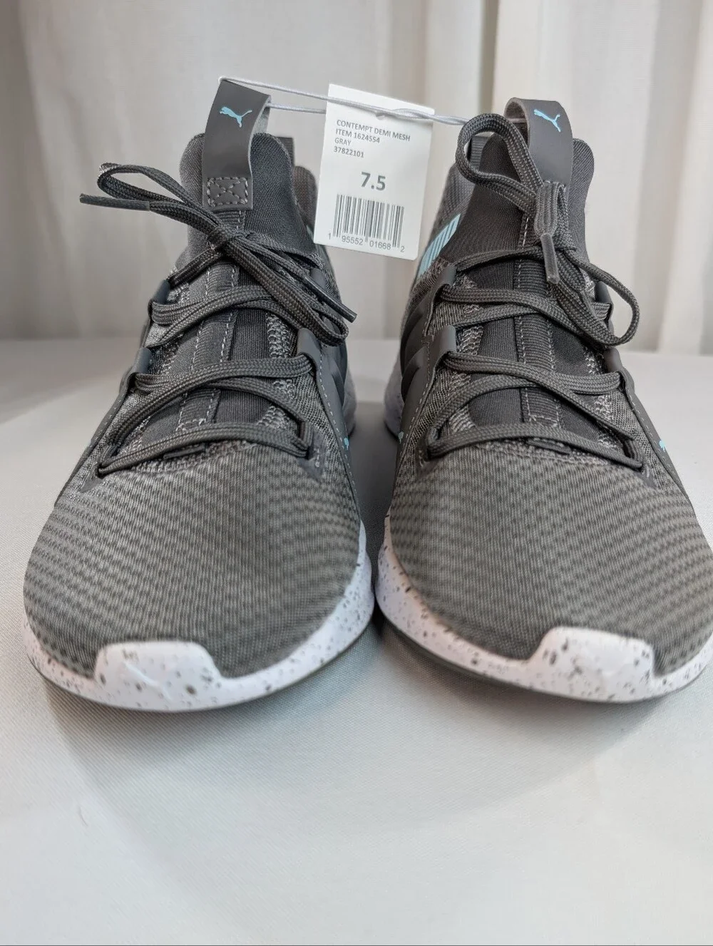 Puma Contempt Demi Mesh Women's Running Walking Sneakers Gray And Teal